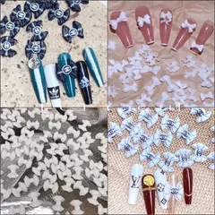 Cham nơ bột set 50c đính trang trí móng siêu xinh