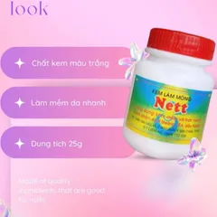 [ Loại 1 ] Kem mềm da Nett ủ mềm da tay chân hàng chuẩn không bị vữa chảy chất kem đặc thơm hũ 25ml