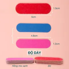 ( Giá sỉ ) Bịch 100 dũa Nailbox chuyên dụng chuẩn Loại 1 cứng cáp siêy bền