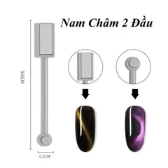 Nam châm 2 đầu nam châm nail hút siêu mạnh tạo hình sơn mắt mèo nail đa năng siêu đẹp
