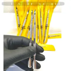 ( Giá sỉ ) Combo 10 cây sủi da , đẩy da chết 2 đầu chất liệu inox cao cấp không gỉ chuẩn loại 1