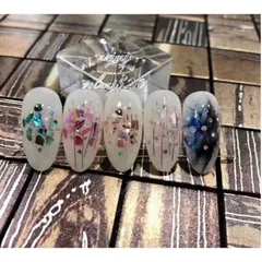 Khay 12 hũ nhũ sợi kim tuyến trang trí móng nail Hàn siêu đẹp