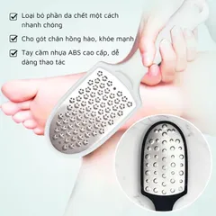 Cây chà gót chân 2 mặt chất liệu inox không gỉ cao cấp loại bỏ tế bào chết chuyên dụng ngành nail Spa