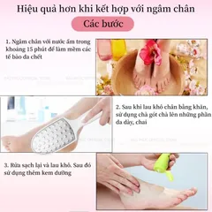 Cây chà gót chân 2 mặt chất liệu inox không gỉ cao cấp loại bỏ tế bào chết chuyên dụng ngành nail Spa