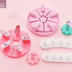 Đế tròn tập sơn vẽ móng tháo rời tiện lợi ngành nail