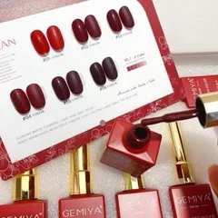 Set sơn gel Milan đỏ 6 màu cơ bản chất siêu đặc đẹp tặng bảng màu full chai 15ml CHÍNH HÃNG