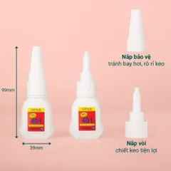 ( Giá sỉ ) Combo 10 keo 401 trắng 200% mẫu mới độ bền gấp 2 lần không bị trắng keo CHÍNH HÃNG