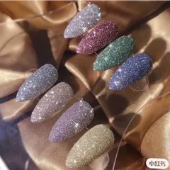 Set 8 hũ nhũ rắc móng flash siêu sáng đẹp trang trí móng siêu Hot