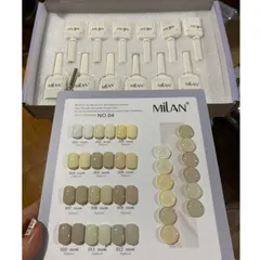Set sơn gel Trắng Milan 12 màu đủ tông HOT nhất ( Tặng kèm bảng màu xịn )