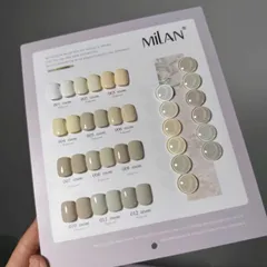 Set sơn gel Trắng Milan 12 màu đủ tông HOT nhất ( Tặng kèm bảng màu xịn )