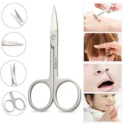 Kéo cắt tỉa lông mày, lông mi đầu nhọn đa năng chất liệu thép không gỉ siêu bén bền (Loại 1)