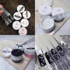 Gel vẽ móng đen trắng siêu đặc hàng chuẩn