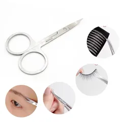 Kéo cắt tỉa lông mày, lông mi đầu nhọn đa năng chất liệu thép không gỉ siêu bén bền (Loại 1)