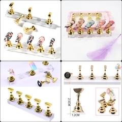 Đế vàng nam châm hình quân cờ tập sơn vẽ móng làm nail box siêu xinh ngành nail
