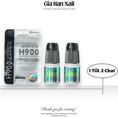 Keo nối mi H900 CHÍNH HÃNG kháng nước, kháng dầu khô nhanh 1-2s siêu bền 4-6 tuần set 2 chai