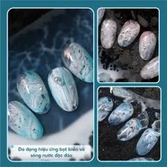 [ HOT ] Gel loang bọt biển - Gel loang tạo mẫu Nail bọt biển siêu HOT CHÍNH HÃNG ( Xem kĩ clip hướng dẫn trước đặt )