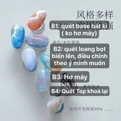 [ HOT ] Gel loang bọt biển - Gel loang tạo mẫu Nail bọt biển siêu HOT CHÍNH HÃNG ( Xem kĩ clip hướng dẫn trước đặt )