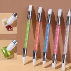 Set 5 cọ silicon 2 đầu nặn hoa khô miết sticker chà tráng gương siêu đa năng ngành nail