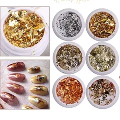 Set 6 hũ giấy nhún nail cao cấp trang trí móng tạo vô số mẫu nail đẹp