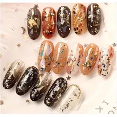 Set 6 hũ giấy nhún nail cao cấp trang trí móng tạo vô số mẫu nail đẹp