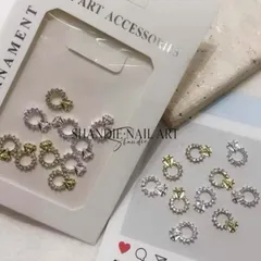 Charm tròn kim cương cao cấp đính móng siêu sáng đẹp set 30 chiếc