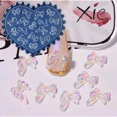 Khuôn silicon làm cham nơ nail nhiều mẫu siêu Hot