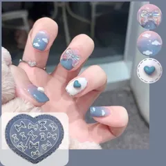 Khuôn silicon làm cham nơ nail nhiều mẫu siêu Hot