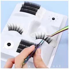Khay nhựa mặt nạ nhựa tập nối mi chuyên dụng tiện lợi siêu gọn nhẹ dễ thao tác nối mi