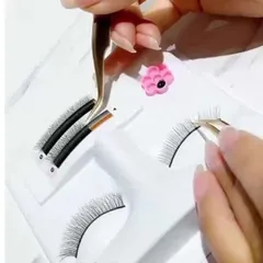 Khay nhựa mặt nạ nhựa tập nối mi chuyên dụng tiện lợi siêu gọn nhẹ dễ thao tác nối mi