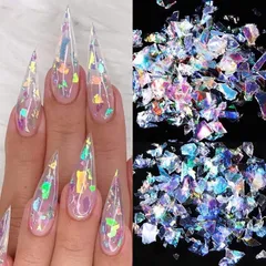 Giấy xà cừ khổng tước trang trí ẩn gel design móng siêu đẹp