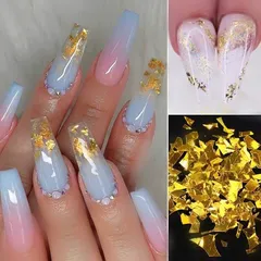 Giấy xà cừ khổng tước trang trí ẩn gel design móng siêu đẹp
