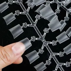 Móng típ nối Vuông Thang ngắn - Tròn ngắn dạng vỉ hộp 240 móng siêu mỏng dẻo chuẩn phom Loại 1