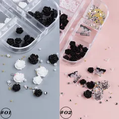 Cham hoa hồng khay 6 ngăn mix đá ngọc mẫu mới siêu đẹp HOT