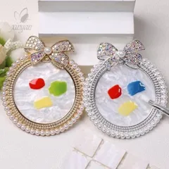 Khay tròn viền ngọc chụp hình pha sơn đa năng siêu đẹp