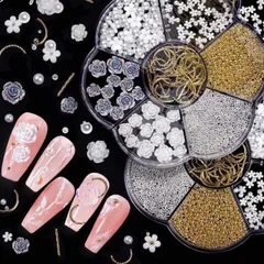 Charm hoa hồng khay tròn mix đủ mẫu đính trang trí móng nailbox tiệc tùng siêu đẹp Hot