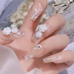 Charm hoa hồng khay tròn mix đủ mẫu đính trang trí móng nailbox tiệc tùng siêu đẹp Hot