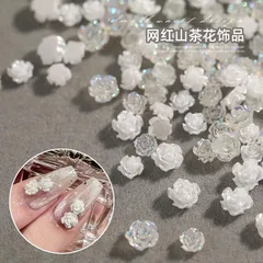 Charm hoa hồng khay tròn mix đủ mẫu đính trang trí móng nailbox tiệc tùng siêu đẹp Hot