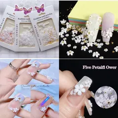 Set charm hoa nhí đính móng design vô số mẫu nail đẹp đủ màu set 100v