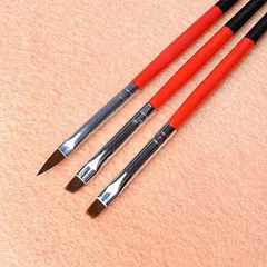 Set 3 cây cọ cọ bản vẽ móng cao cấp lông mướt chuyên dụng ngành nail