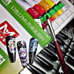 Set 3 cây cọ cọ bản vẽ móng cao cấp lông mướt chuyên dụng ngành nail