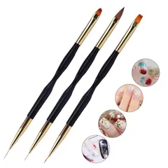Set cọ 2 đầu vẽ nail , đắp gel , chải sơn gel siêu tiện lợi lông xịn đẹp vẽ chuẩn từng milimet
