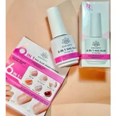 Glue Gel 6 in 1 đa năng - Base Gel gắn móng úp - Tạo cầu móng úp siêu bền Mẫu Mới Chính Hãng Chai 15ml [ TÚ ANH NAIL ]