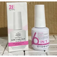 Glue Gel 6 in 1 đa năng - Base Gel gắn móng úp - Tạo cầu móng úp siêu bền Mẫu Mới Chính Hãng Chai 15ml [ TÚ ANH NAIL ]