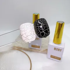 Sơn gel sơn nứt đen trắng làm mẫu nail nứt cực chất đang Hot