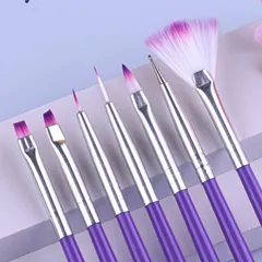 Set 7 cọ siêu mảnh đủ cây cơ bản nhất làm móng chuẩn xịn từng milimet