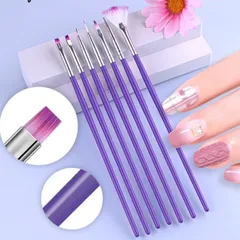 Set 7 cọ siêu mảnh đủ cây cơ bản nhất làm móng chuẩn xịn từng milimet