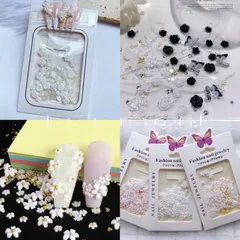 Cham hoa hồng hoa nhí nail trang trí tạo vô số mẫu nail xinh