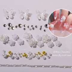 Cham hoa hồng hoa nhí nail trang trí tạo vô số mẫu nail xinh