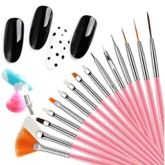 Sét 15 chiếc cọ vẽ làm nail đủ cây cần thiết chuyên dụng siêu rẻ đẹp