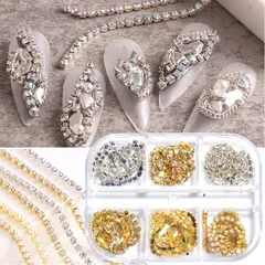 Đá dây mix màu trang trí móng siêu sáng đẹp